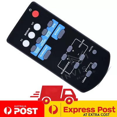 $14.95 • Buy FSR60 WY57800 Remote Control To Suit Yamaha SoundBar ATS-1010 YAS-101 YAS-101BL 