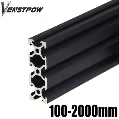 2pcs 2060 BLACK V-Slot Aluminum Extrusion Profile Linear Rail For CNC 3D Printer • $210.97