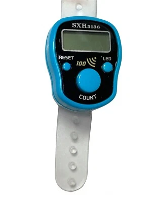 £4.99 • Buy Tasbih Digital Finger Counter Led With Buzzer At 100 Counting Various Colours