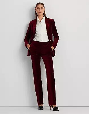 Brand New Ralph Lauren Velvet Pant Suit - Burgundy • £150