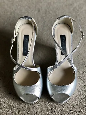 $24 • Buy Silver Heels - Forever New - Size 39