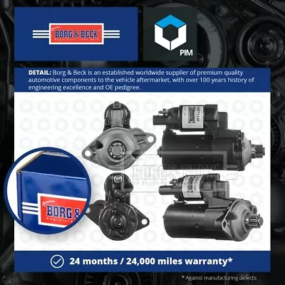 Starter Motor Fits AUDI S3 8P1 8PA 2.0 08 To 13 B&B 02E911023J Quality New • $152.92