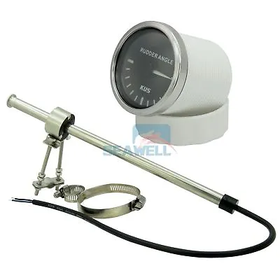 KUS Boat Marine Rudder Angle Gauge Indicator With JSM4480 Rudder Sensor 87-900Ω • $55.99