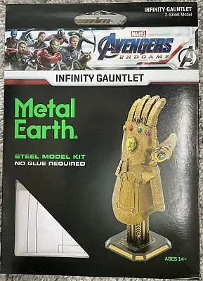 Metal Earth Marvel Avengers Endgame Infinity Gauntlet Model Kit • £20