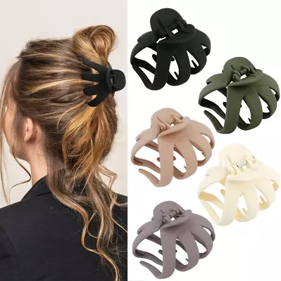 5 Pack Non-Slip Jaw Clips Medium Hair Clamps For Thick Curly Long Hair Wide Gri • £17.69