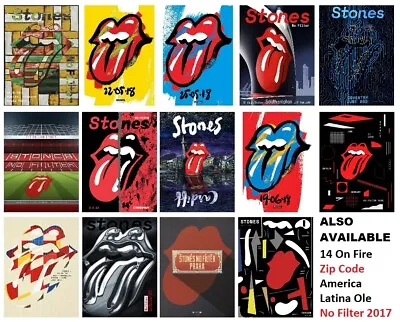 £6.99 • Buy Rolling Stones | NO FILTER 2018 | Prints 19 Designs | NOT ZIP CODE / 14 ON FIRE