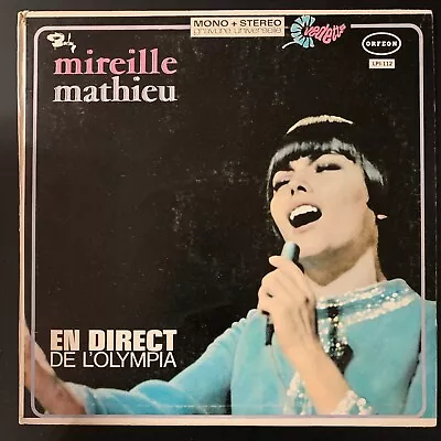 Mireille Mathieu En Direct De L'Olympia 1968 Rare Mexican Lp Chanson • $12.99