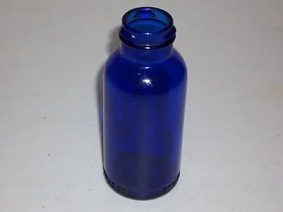 Vintage Embossed Emerson Drug Co. Bromo Seltzer Cobalt Blue Bottle 5  X 2  NICE • $6.99