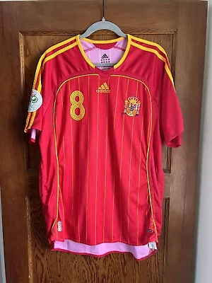 Xavi Hernandez #8 Spain Jersey 2006 Euros - Large • $149