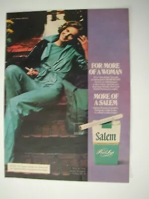 1975 Salem Cigarettes For More Of A Woman More Of A Salem VINTAGE PRINT AD LO57 • $4.99