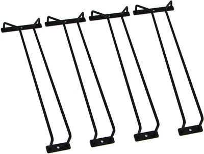 $44.74 • Buy 14-Inch Black Wine Glass Rack, Under Cabinet Wine Glass Holder Stainless Steel S