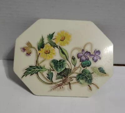 Vintage Trivet Hot Mat Pad Wall Hanging Floral • $10