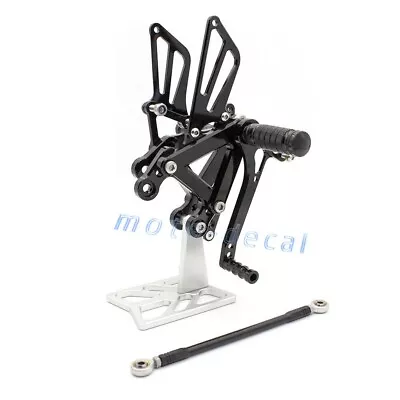 CNC Rearset Footrest Set For 2003-04 Ninja ZX6R ZX636C Rear Pedals Shifter Black • $110.53