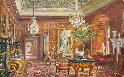 Cedar Drawing Room Warwick Castle By W W Quatremain (J Salmon No.841) 1920s • £2.99