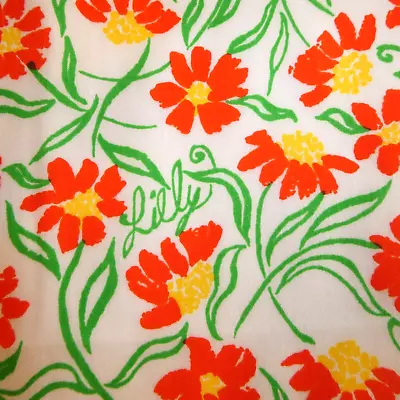 Lilly Pulitzer Paige By A De Poo Key West Hand Printed Fabric 2.5 Yards VTG • $98.98