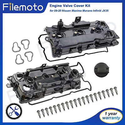 For 09-20 Nissan Maxima Murano Infiniti QX60 2PCS Engine Valve Cover W/Gasket • $79.99