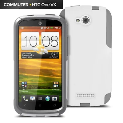 OtterBox Commuter Series Case For HTC One VX - White/Gray • $7.99