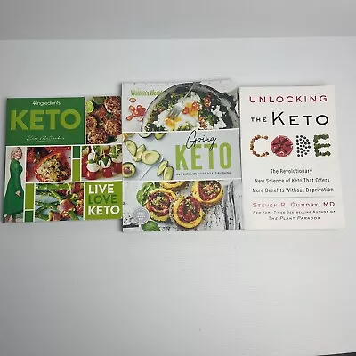 3x Keto Cookbook/Book Bundle - 4 Ingredients Going Keto & The Keto Code • $34.99