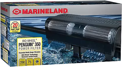 MarineLand Penguin 350 BIO Wheel Power Filter 50 To 70-Gallon  350 GPH • $66.83