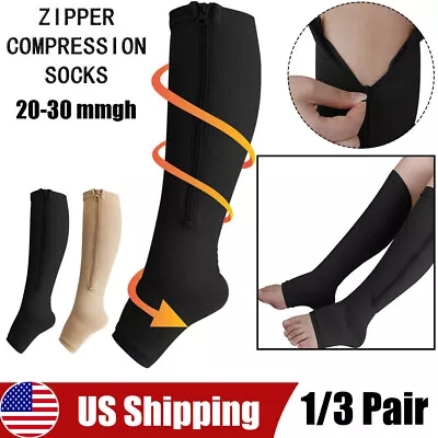 1/3X Vital Socks For Compression Socks 20-30mmHg Men Women Circulation Recover • $14.59