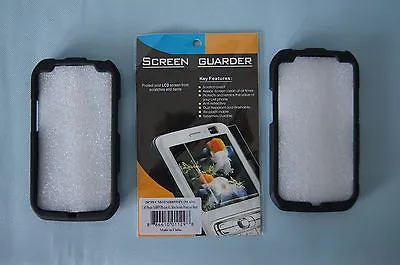 Motorola Photon Electrify Rigid Blk Plastic Cases Screen Guarder Protector Sheet • $9.99