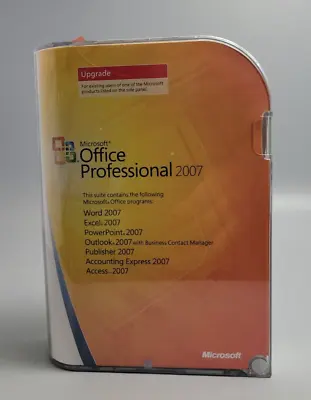 Microsoft Office Professional 2007 - Upgrade Genuine Brand New-Sealed • $25