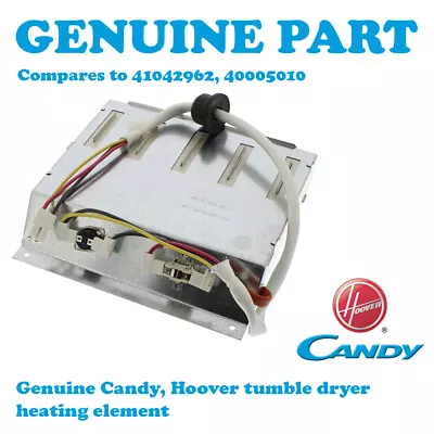 HOOVER DX C10TCEB-80 DX C10TCER-80 Tumble Dryer Heating Element 41042962 • £28.95