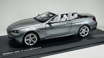 1/18 Paragon BMW F12M M6 Cabrio Space Grey LHD New • $161.79