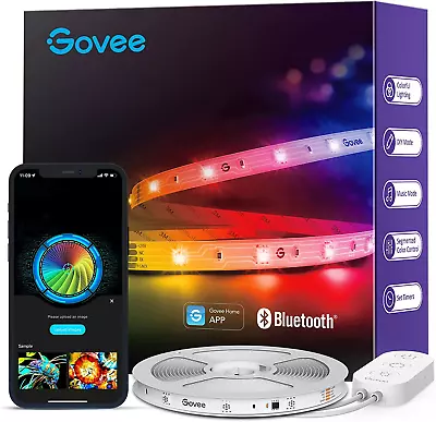 $27.02 • Buy Govee RGBIC LED Strip Lights, 16.4Ft Smart LED Lights For Bedroom, Bluetooth LED