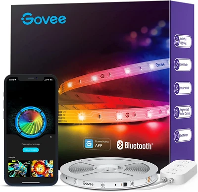 $27.02 • Buy Govee RGBIC LED Strip Lights, 16.4Ft Smart LED Lights For Bedroom, Bluetooth LED