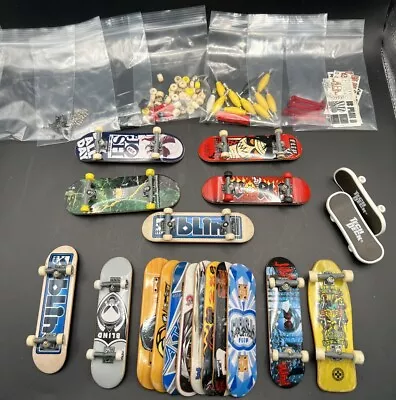 Tech Deck Lot Skateboards Fingerboard Parts Tools Wheels World Industries Blind • $45