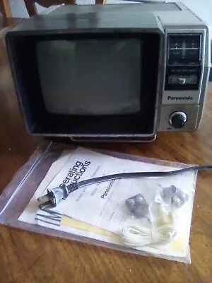 Panasonic Black And White Television Model TR-7000P 1970s Vintage Still WORKS! • $80