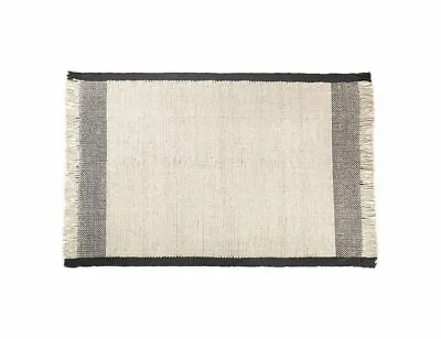 £168.10 • Buy Lenni Black/White Flatweave Wool Rug 120 X 180cm