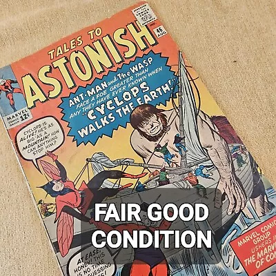 $29.50 • Buy #46 TALES TO ASTONISH 2nd Appearance Of Wasp Marvel  Silver Age 1963 Key Issue