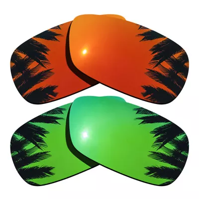 Orange Red Mirrored&Green Polarized Replacement Lenses For-Oakley Crosshair 2.0 • $29.69