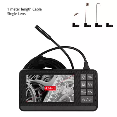 1M Single Lens Endoscope Camera With 1080P 4.3  IPS Screen IP67 Waterproof • $37.99