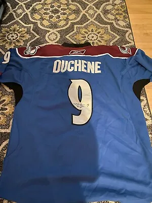 MATT DUCHENE Colorado Avalanche Signed Autograph Reebok Authentic Size 54 Jersey • $119.99