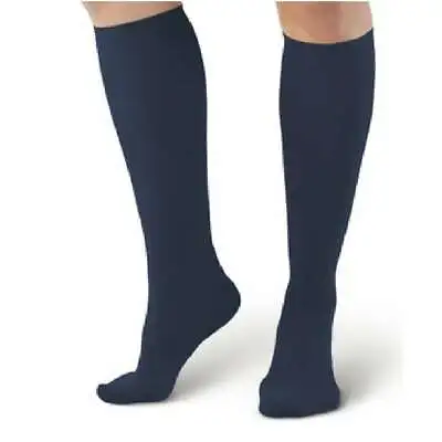 Supportline For Men Below Knee High Closed Toe 18-22mmHg Color: Navy Size: Smal • $30.57