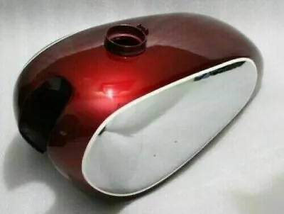 GAS FUEL TANK STEEL RED CHROME For NORTON AJS MATCHLESS G12 CSR COMPETITION @UK • $267.84