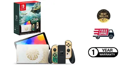 Nintendo Switch OLED Model The Legend Of Zelda Tears Of The Kingdom Edition Cons • $499.90