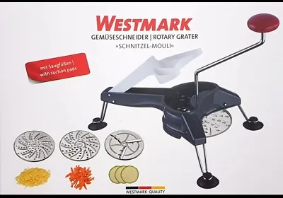 NEW** Westmark »Schnitzel Mouli« Rotary Grater + Three Blade Discs No. 1171 2260 • $23.99