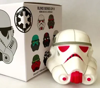 Disney Vinylmation 2.5  Star Wars Legion Stormtrooper Helmet Pearl White Pink • $37.49