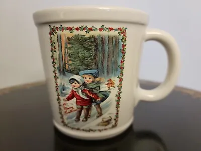 Ceramic Christmas Mug From Magenta Exclusive Merry Christmas Vintage Art • $23