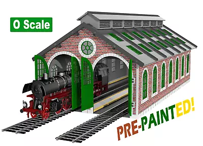 O Gauge Steam Era Engine House Kit For Model Train (Pre-painted) • $165