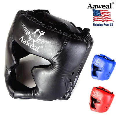 Boxing Head Guard MMA Kickboxing Training Protective Head Gear Martial Arts • $16.99