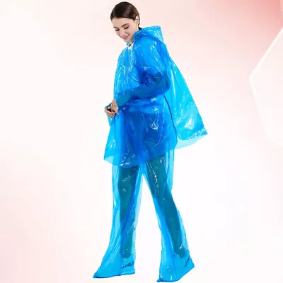 3 Sets Emergency Ponchos Paint Suit Waterproof Coverall Overalls • £8.18
