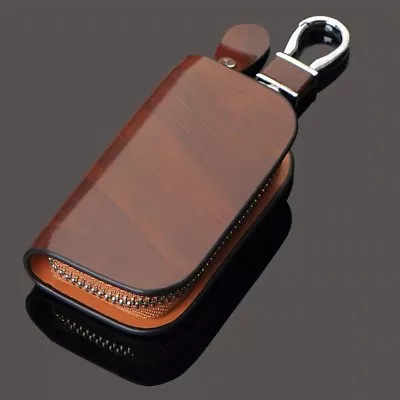 Brown Leather Cover Auto Car Remote Key Fob Case Bag For M-B A B C S R Series • $13.90