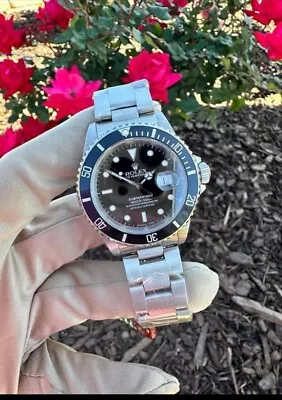 Rolex Submariner Date 40mm Black Stainless Steel 16610 W/box Serviced March 2024 • $8199