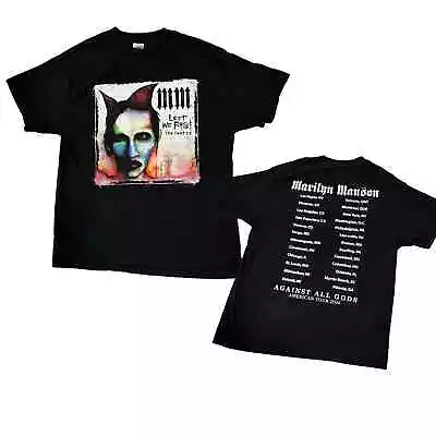 2004 Marilyn Manson Lest We Forget American Tour Back Hit Dates / Unisex M/L  • $89.50