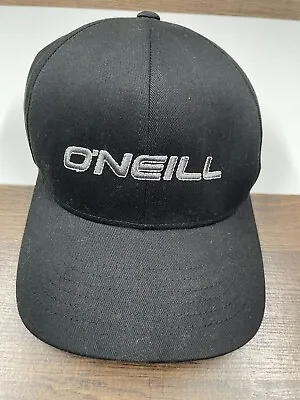Mens Oneill Flexfit S/M Stretch Back Black Hat Cap Small - Medium • $13.07